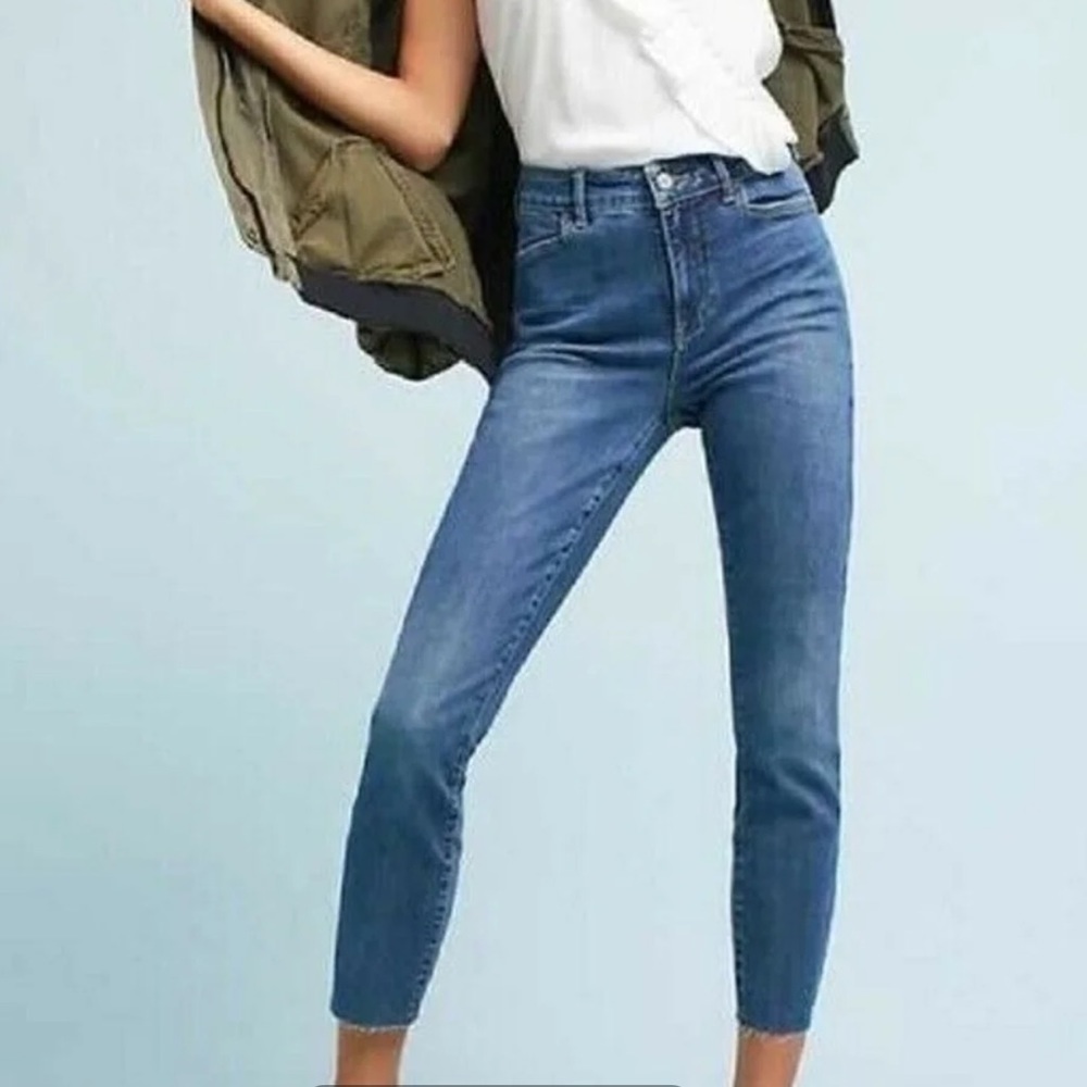 Anthropologie Pilcro Script Medium Wash Skinny Jeans Size 26